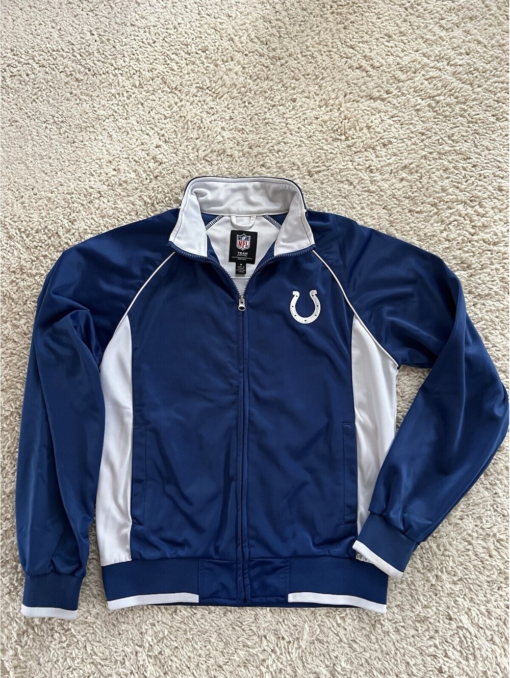 Indianapolis Colts Full Zip Jacket Women’s Size Medium Lined